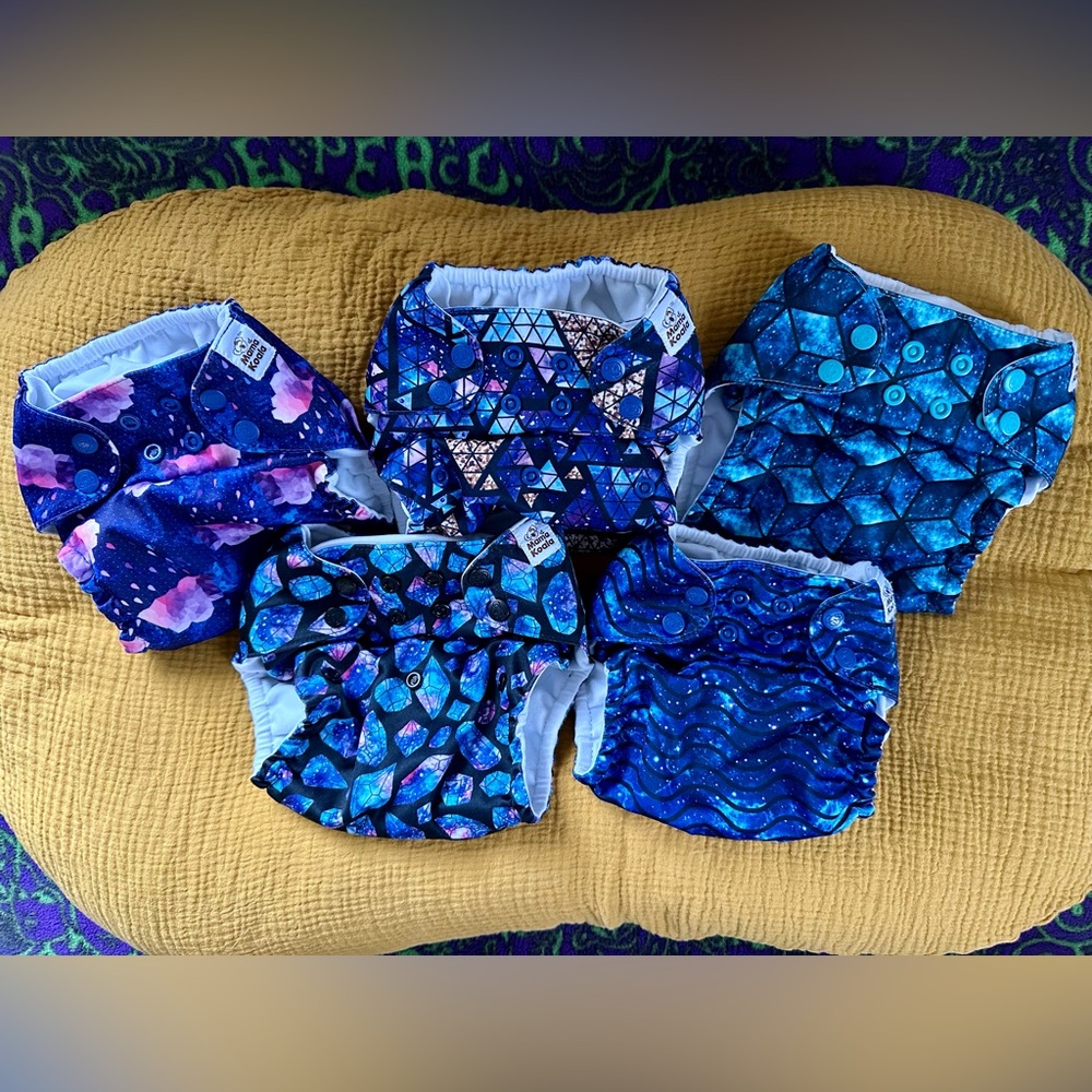 (5) Mama Koala cloth diapers